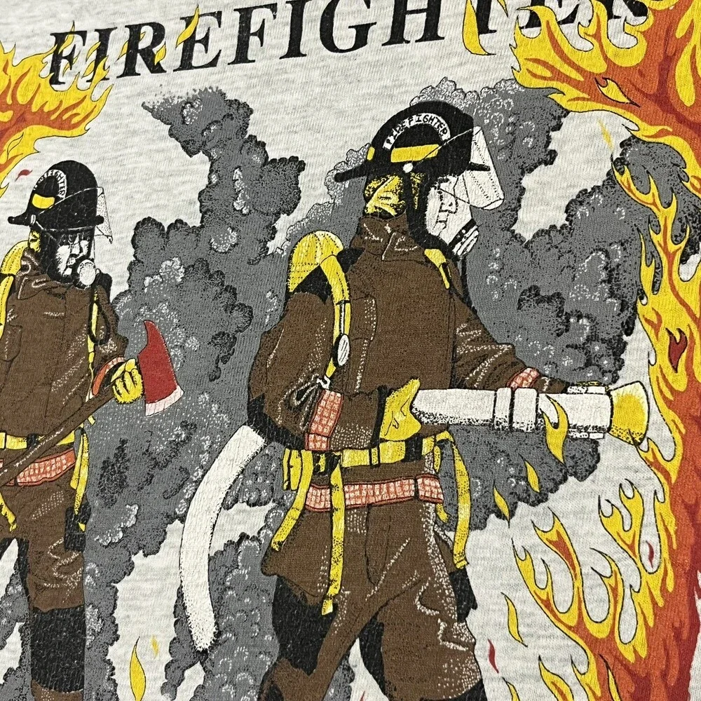 Firefighter Shirt Vintage NYFD 80s 90s NYPD Thrash Firemen American New York